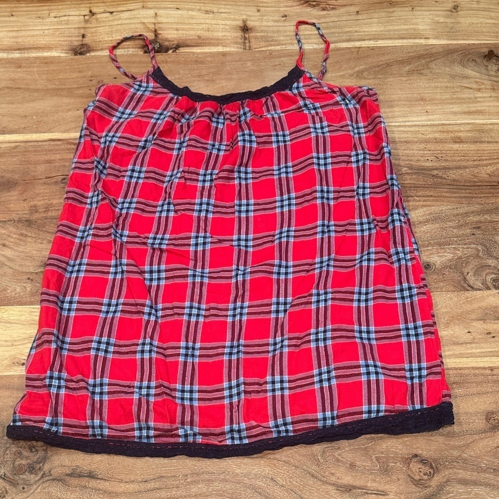 Aerie | Red Plaid Sleepwear Dress | size M